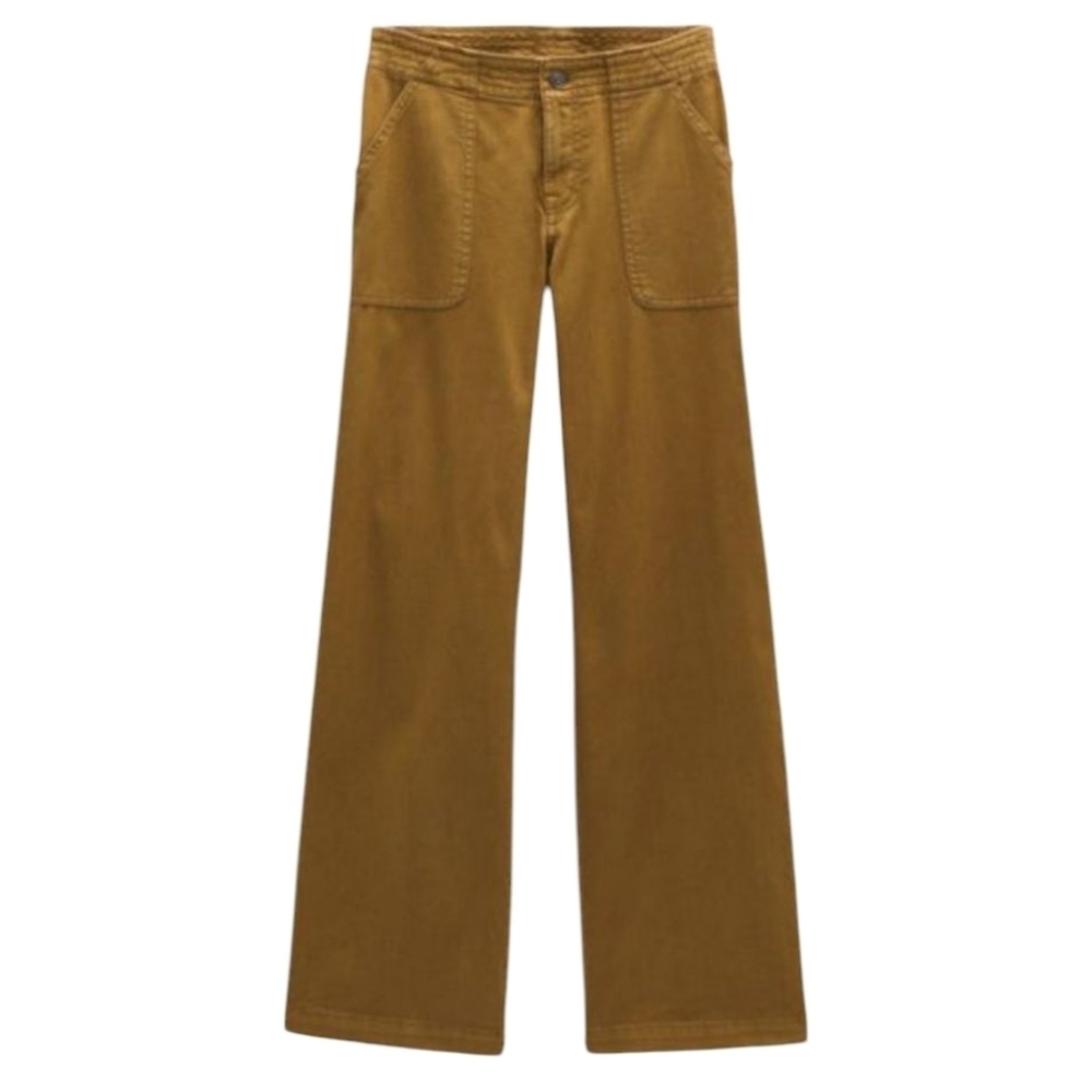 Prana Organic Cotton Sancho Wide Leg Pants in Antique Bronze NWT Size 14 Reg. - Picture 4 of 13